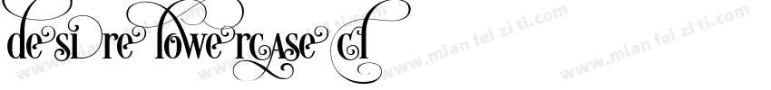 Desire Lowercase 2字体转换